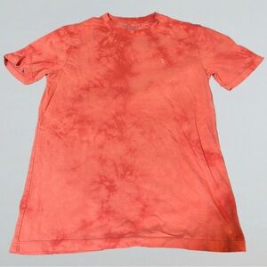 Red Tie-Dye American Eagle Cotton T-Shirt